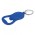 Chevron Bottle Opener Key Ring - Matt Blue