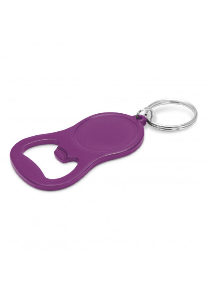 Chevron Bottle Opener Key Ring