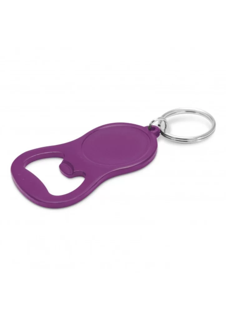 Chevron Bottle Opener Key Ring