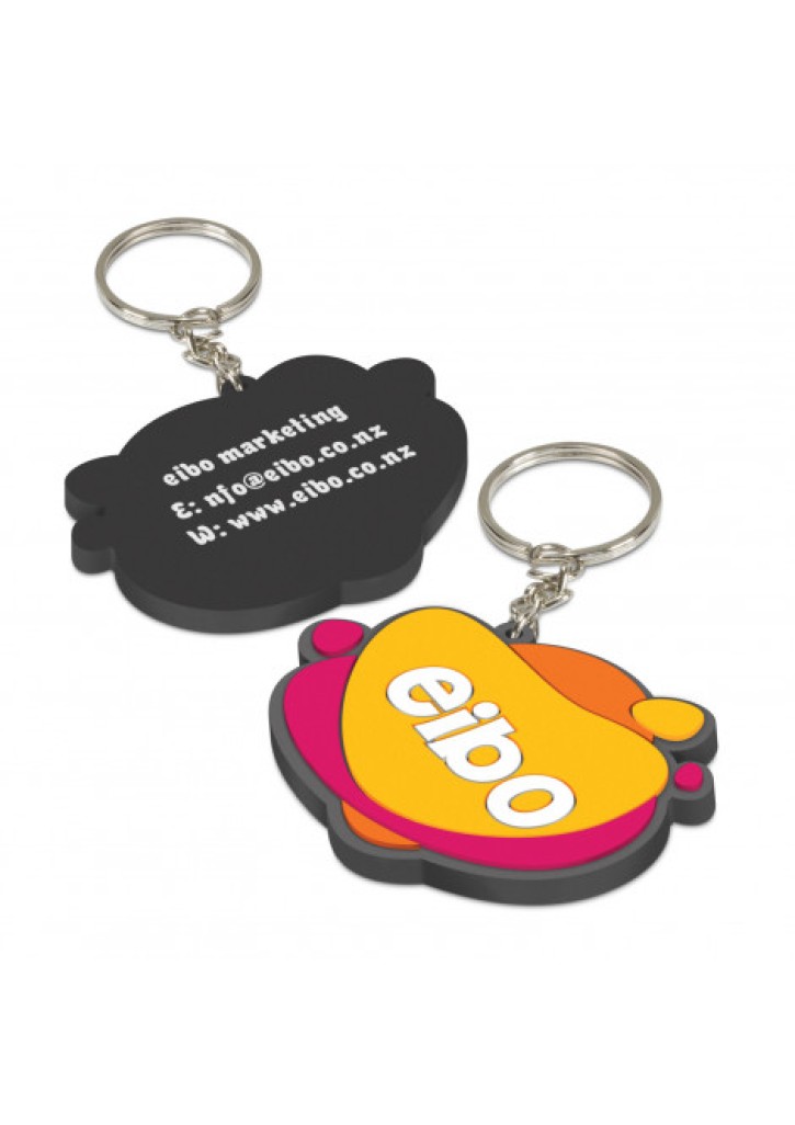 PVC Key Ring Small - One Side Moulded