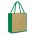 Lanza Jute Tote Bag - Natural/Green