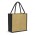 Monza Jute Tote Bag - Black