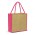 Monza Jute Tote Bag - Pink