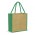Monza Jute Tote Bag - Dark Green