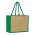 Torino Jute Tote Bag - Natural/Green