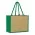 Torino Jute Tote Bag - Natural/Green