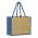 Torino Jute Tote Bag - Natural/Blue