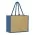 Torino Jute Tote Bag - Natural/Blue