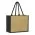 Torino Jute Tote Bag - Natural/Black