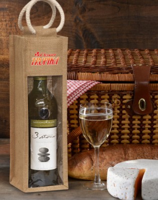 Serena Jute Wine Carrier