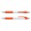 Cleo Pen - White Barrel - Orange