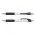Cleo Pen - White Barrel - Black