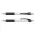 Cleo Pen - White Barrel - Black
