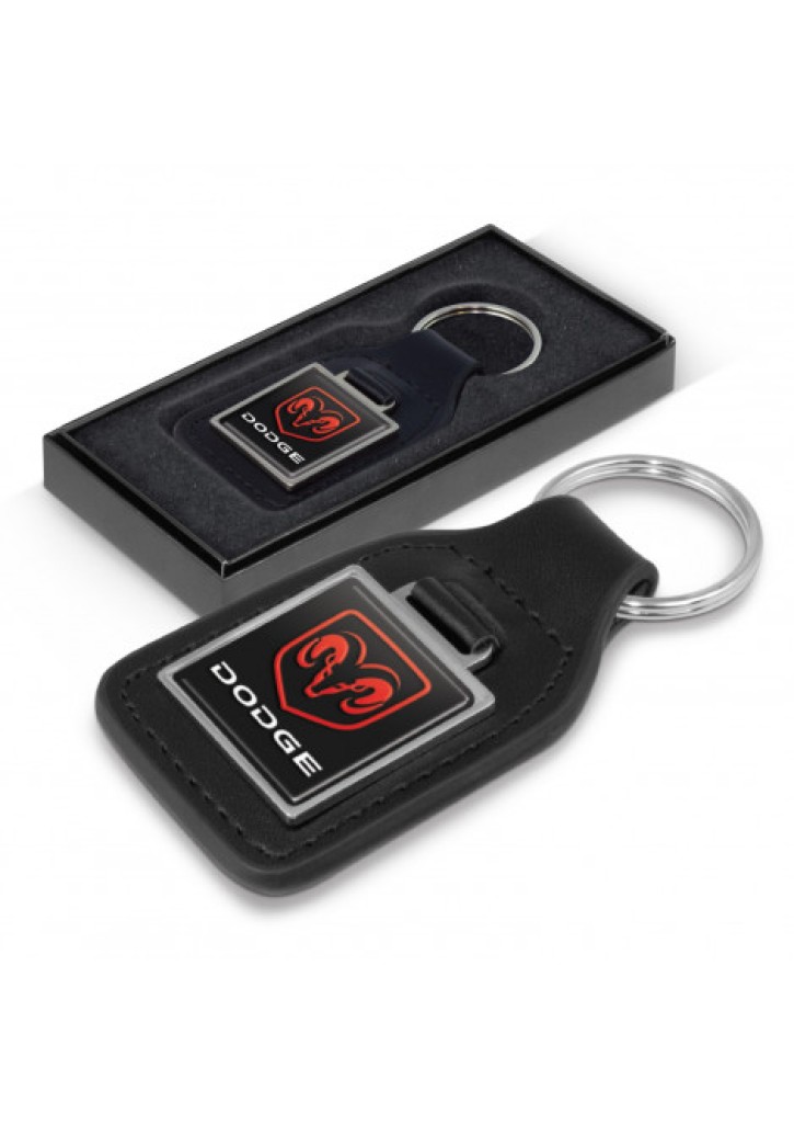 Baron Leather Key Ring - Square