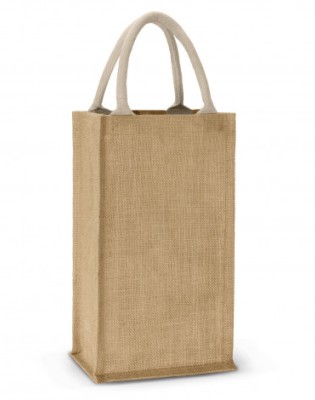Donato Jute Double Wine Carrier