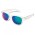 Malibu Premium Sunglasses - Mirror Lens - Clear/Green Lens