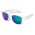 Malibu Premium Sunglasses - Mirror Lens - White/Green Lens