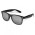 Malibu Premium Sunglasses - Mirror Lens - Black/ Silver Lens