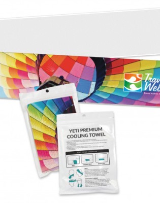 Yeti Premium Cooling Towel - Full Colour - Pouch