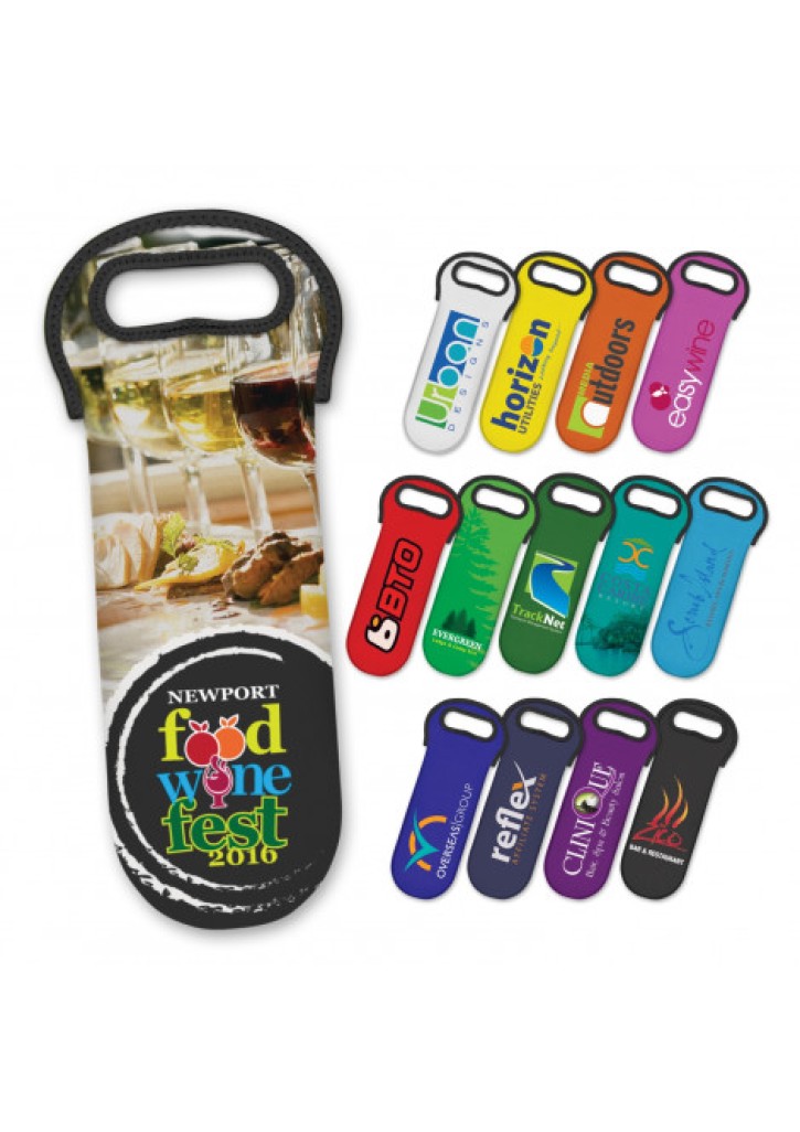 Neoprene Wine Cooler Bag - Full Colour