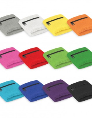 Wrist Sweat Band with Pocket
