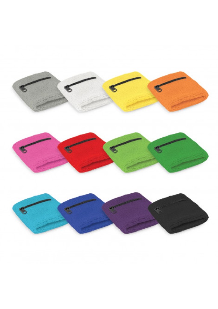 Wrist Sweat Band with Pocket