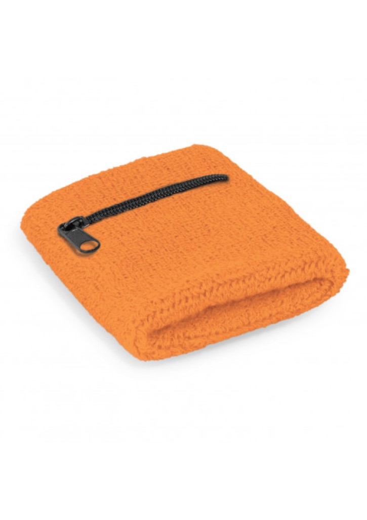 Wrist Sweat Band with Pocket
