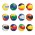 Beach Ball - 34cm Mix and Match - White