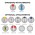 Woven Lanyard - Fabric Strip and Logo: Most PMS colours are available