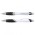 Borg Pen - White Barrel - Black