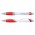 Borg Pen - White Barrel - Red