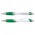 Borg Pen - White Barrel - Dark Green