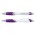 Borg Pen - White Barrel - Purple