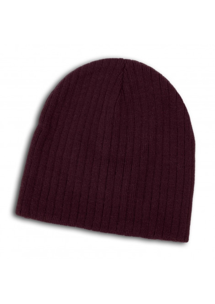 Nebraska Cable Knit Beanie