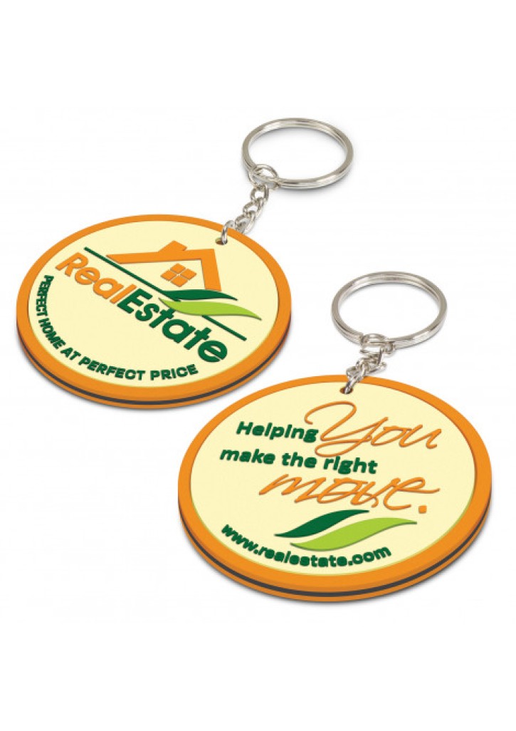 PVC Key Ring Small - Both Sides Moulded