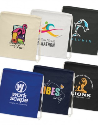 Cotton Drawstring Backpack