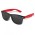 Malibu Premium Sunglasses - Black Frame - Red