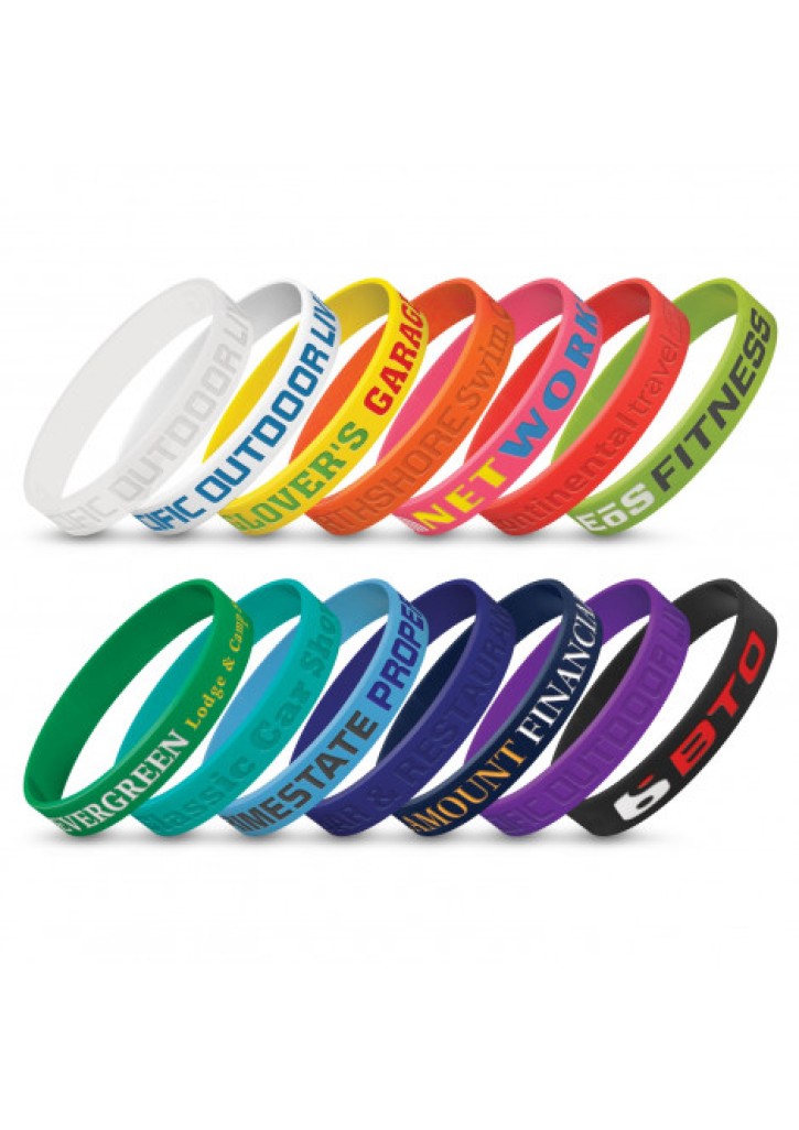 Silicone Wrist Band - Debossed