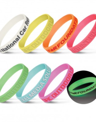 Silicone Wrist Band - Glow in the Dark