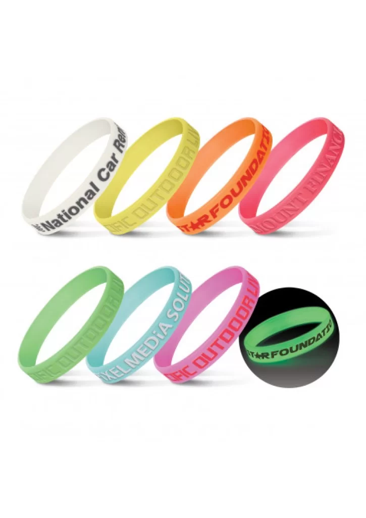 Silicone Wrist Band - Glow in the Dark Silicone Wrist Band - Glow in the Dark