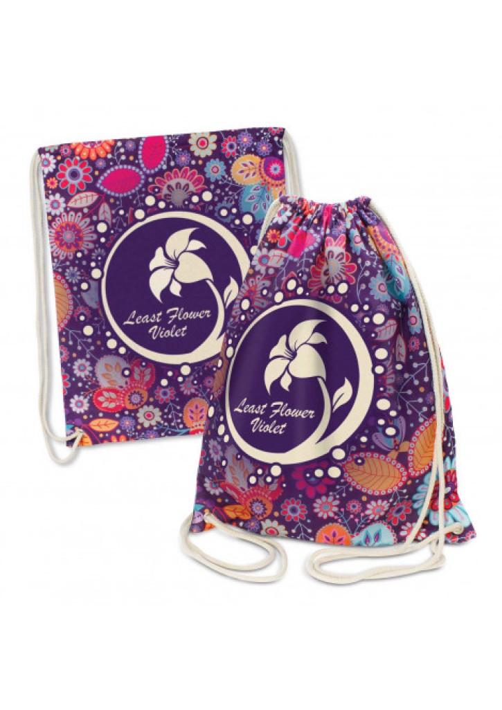 Brazil Cotton Drawstring Backpack
