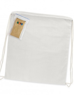 Cotton Colouring Drawstring Backpack