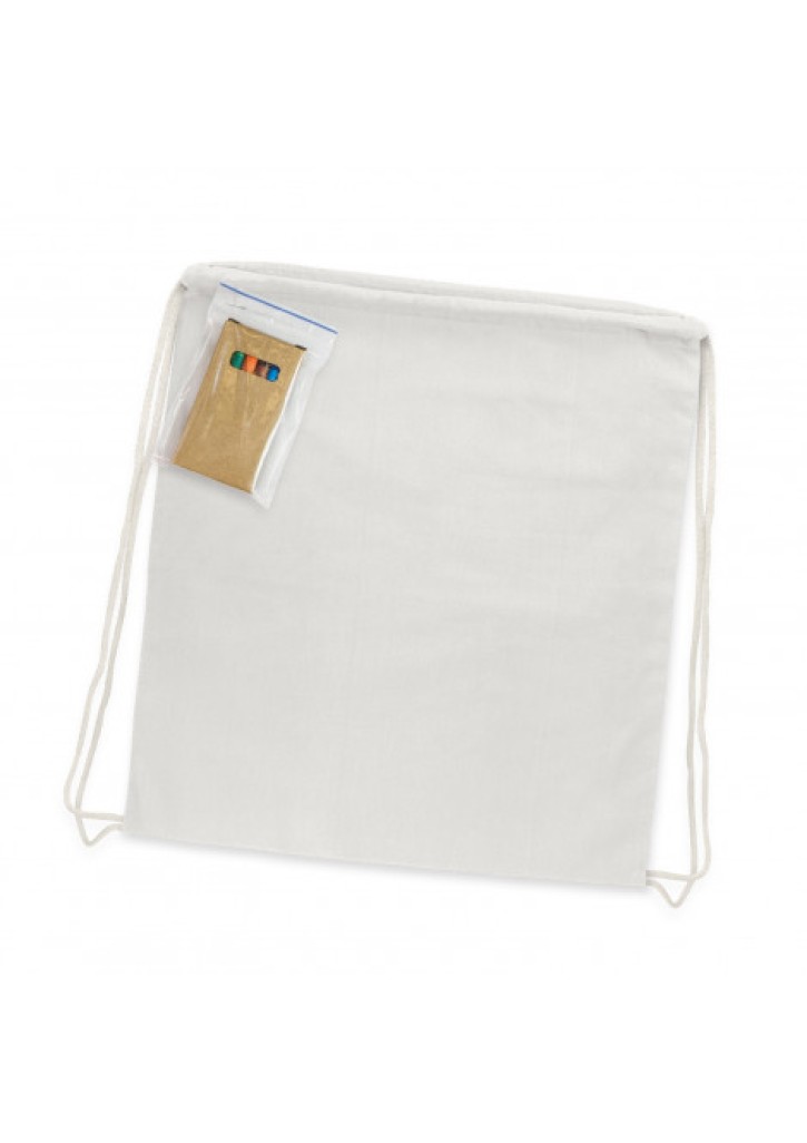 Cotton Colouring Drawstring Backpack