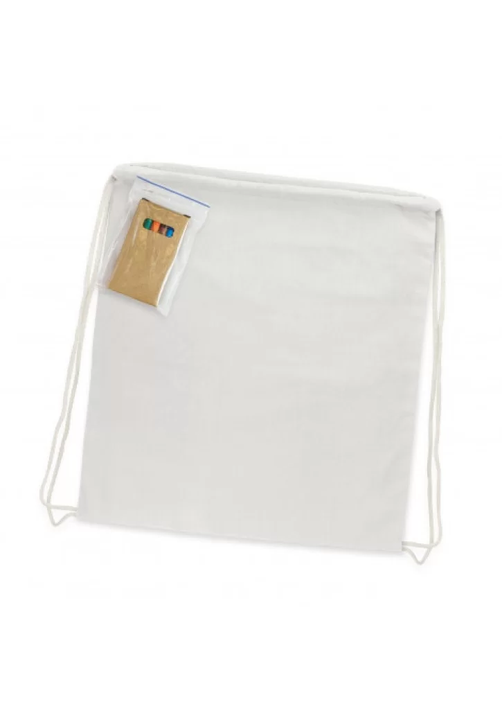 Cotton Colouring Drawstring Backpack
