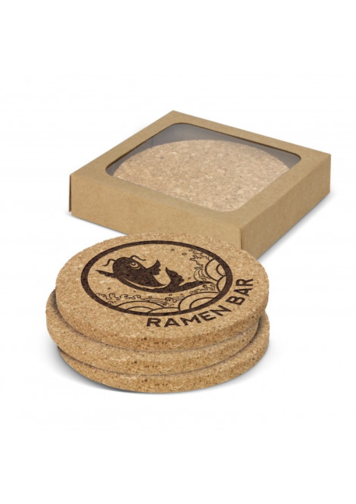 Oakridge Cork Coaster Round Set of 4