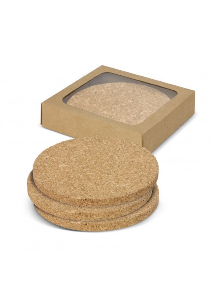Oakridge Cork Coaster Round Set of 4