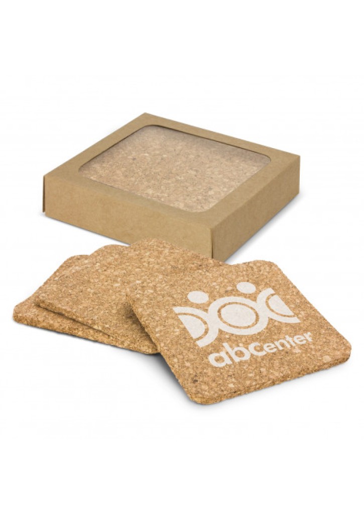 Oakridge Cork Coaster Square Set of 4