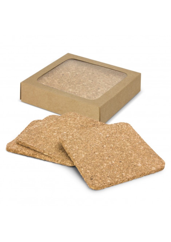 Oakridge Cork Coaster Square Set of 4