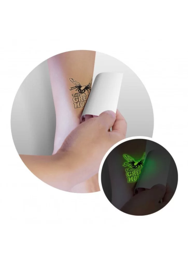 Temporary Tattoo Glow in the Dark - 51mm x 51mm
