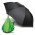 Gemini Inverted Umbrella - Black/Light Blue